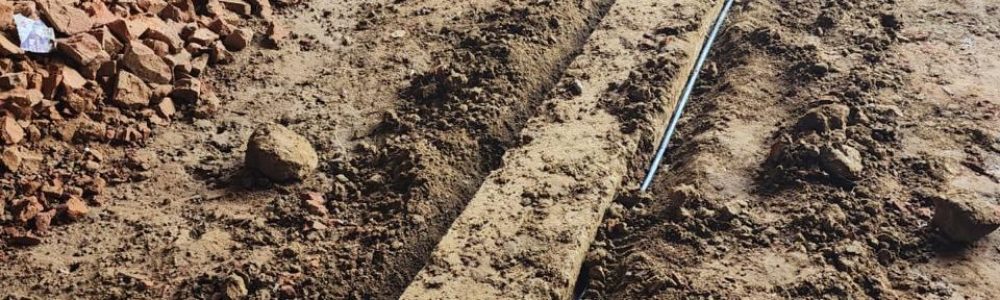 perforated pipe for termite treatment