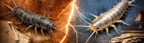 Grey Silverfish vs Common Silverfish